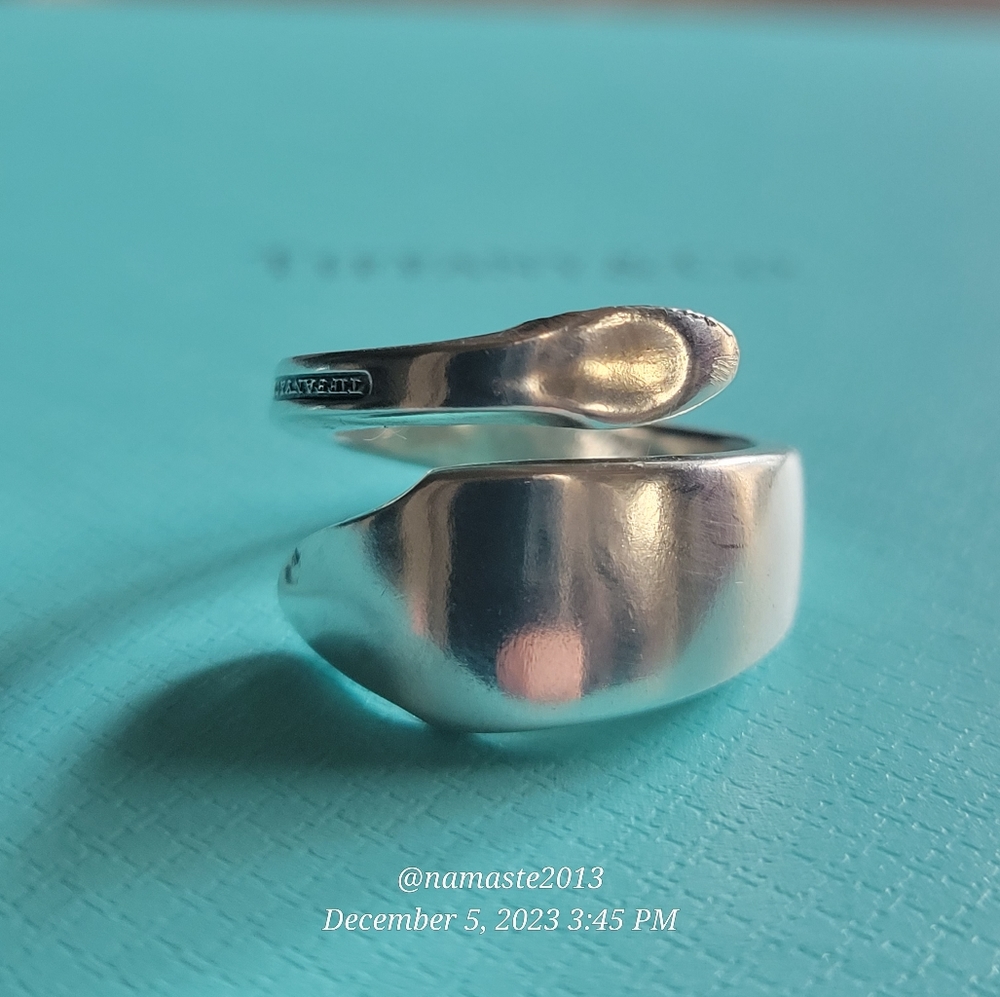 1912 Tiffany & Company Clinton Spoon Ring in Sterling Silver Luxury #56 - Picture 17 of 17